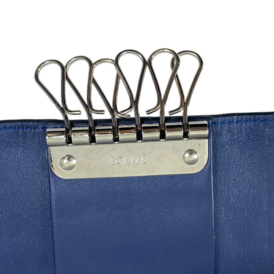 LOEWE（ロエベ） キーケース キーリング アナグラム 6連 レザー