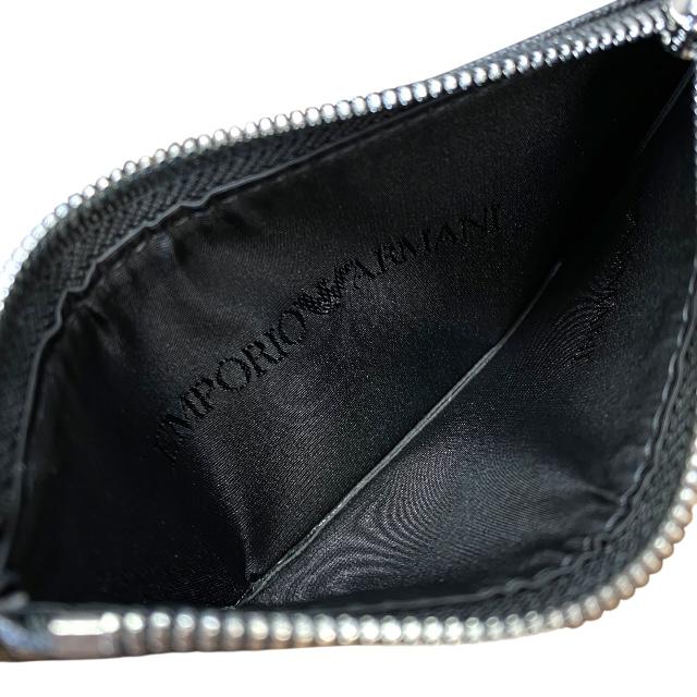 エンポリオアルマーニ　新品　メンズ　ストラップ付きフラグメントケース(ブラック) EMPORIO ARMANI 【新品】EMPORIO エンポリオ アルマーニ ネック