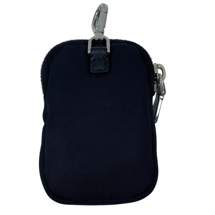 PRADA（プラダ） Re-Nylon ミニポーチ 小物入れ 三角ロゴ カラビナ付き
