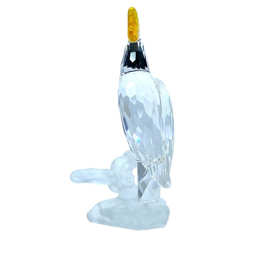 美品 SWAROVSKI スワロフスキー Cockatoo バタンインコ オブジェ フィギュリン A7621NR000007 クリスタルガラス クリア イエロー | ZIPPO | 03