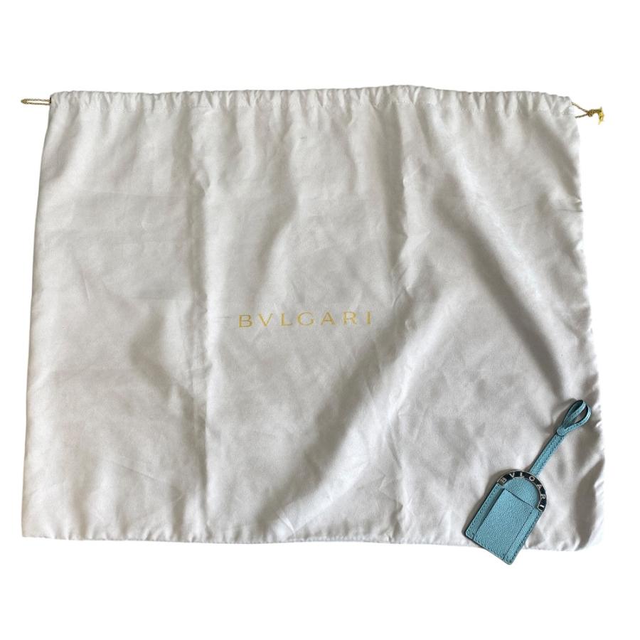 BVLGARI ブルガリ BVLGARI BVLGARI  ブリーフケース ビジネスバッグ ビジネス 書類鞄 A4 287653 レザー ライトブルー シルバー | アルフェックス | 06