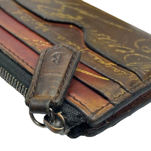 Berluti ベルルッティ コア ロジック スクリットレザー ジップ コイン  