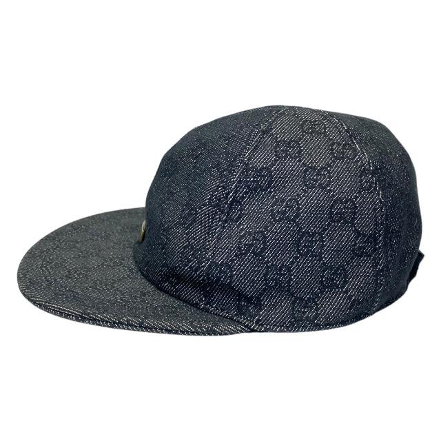 Gucci ブラック グレー キャップ GUCCI グッチ 帽子 ベースボールキャップ キャップ アクセサリー