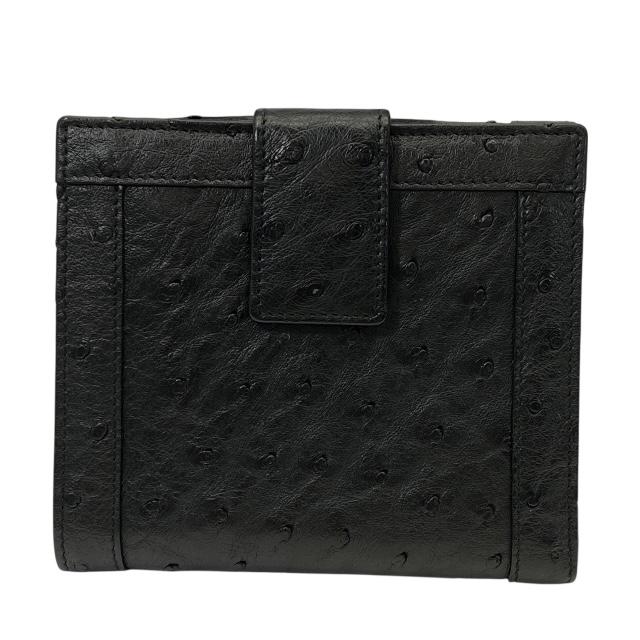 【人気】GUCCI グッチ Wホック　ヴィンテージ　オーストリッチ折財布 人気】GUCCI グッチ Wホック ヴィンテージ オーストリッチ折財布