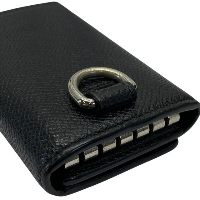 BURBERRY バーバリー 6連 キーケース TBロゴ グレイニーレザー 黒