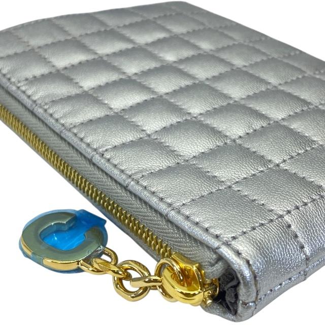 CELINE セリーヌ Cチャーム キルティング カード コインポーチ 新品 CELINE 【美品】CELINE セリーヌ Cチャーム コインケース 小銭