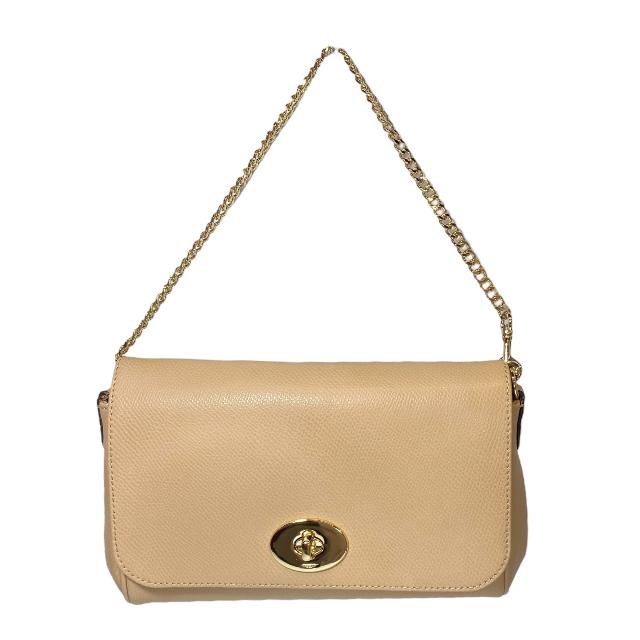 美品】COACH コーチ ターンロック ショルダーバッグ ハンドバッグ 