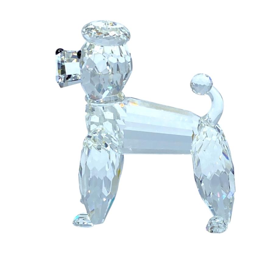 【スワロフスキー】置物 クリスタル トイプードル SWAROVSKI（スワロフスキー） プードル スタンディング オブジェ