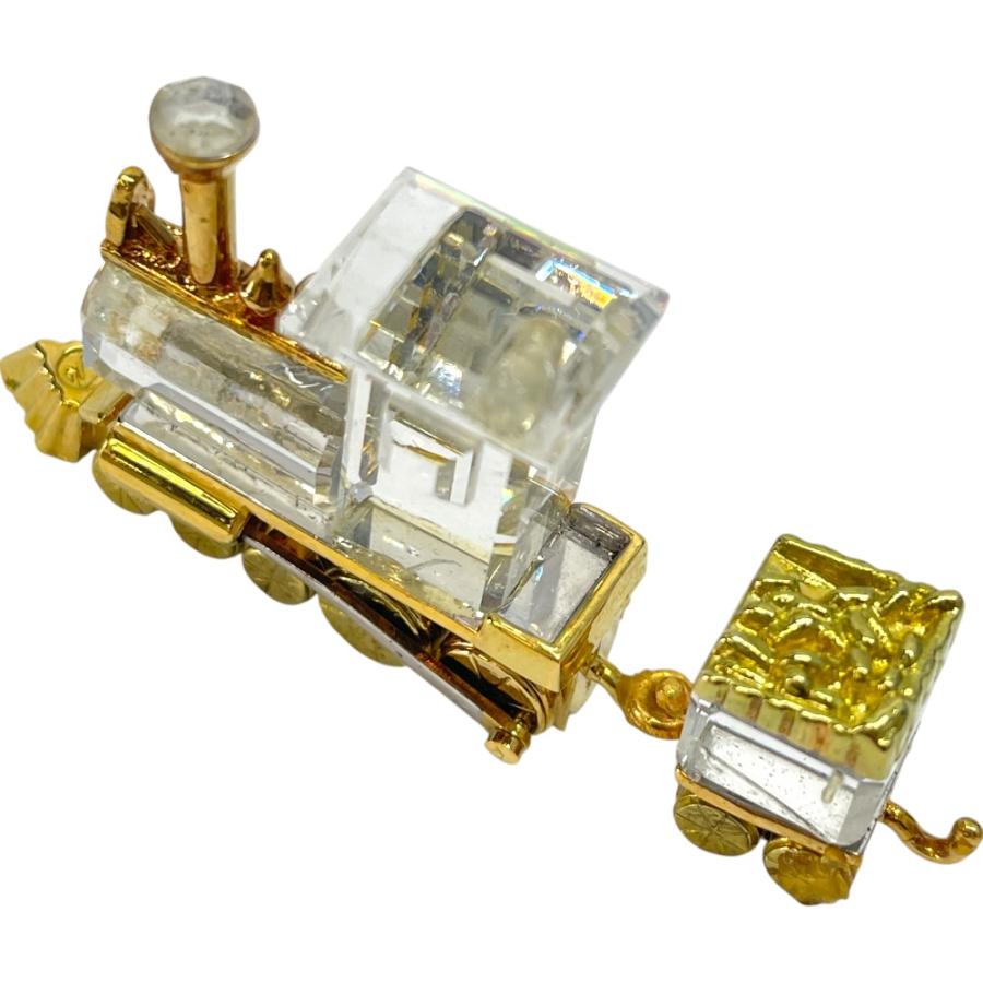 SWAROVSKI（スワロフスキー） Train トレイン 機関車2両 オブジェ