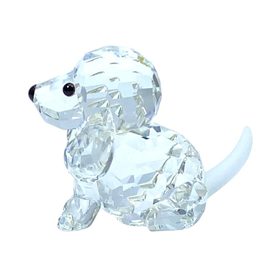 SWAROVSKI お座りプードル クリスタル 置物【正規品】 SWAROVSKI（スワロフスキー） お座りビーグル 犬 オブジェ フィギュ