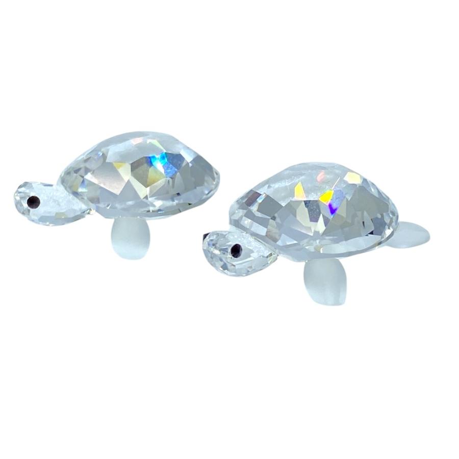 SWAROVSKI（スワロフスキー） ベイビータートル 2匹セット 亀 オブジェ