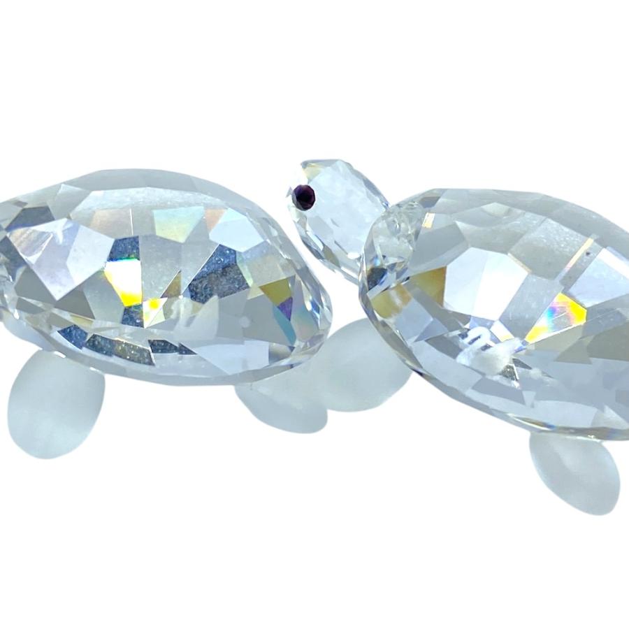 SWAROVSKI（スワロフスキー） ベイビータートル 2匹セット 亀 オブジェ