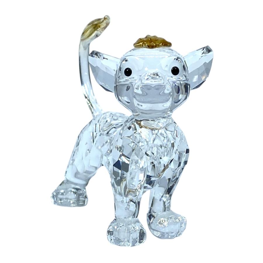ライオンキング　シンバのガラスの置物 SWAROVSKI（スワロフスキー） ライオンキング シンバ ディズニー