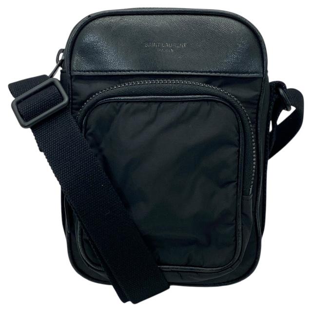 SAINT LAURENT カメラショルダーバッグ ブラック サンローランカメラバッグ 黒 ゴールド金具 レディース