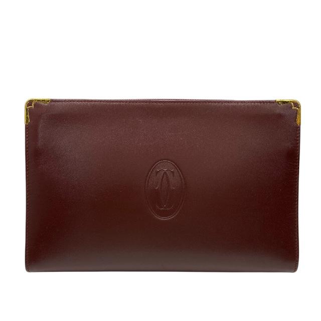 【極微品】 カルティエ クラッチバッグ マストライン ボルドー ゴールド金具 カルティエのクラッチバッグは買取してもらえる？？ 埼玉県の