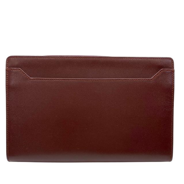 美品◇カルティエ マストライン クラッチバッグ 30 レザー ボルドー 箱付き MUST DE CARTIER 【質Shop天満屋】【必見】カルティエ(Cartier