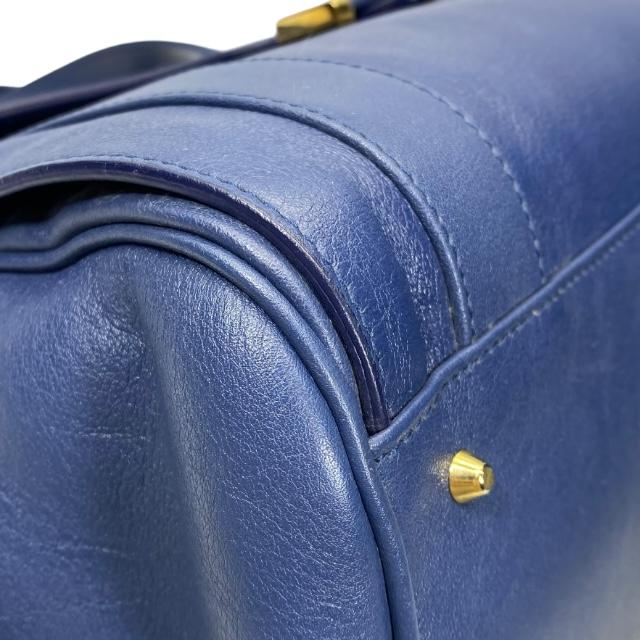 【美品】MORABITO ネイビー レザー シルバー金具 肩掛け ハンドバッグ 専用品MORABITO ネイビー シルバー金具 レザー ハンドバッグ 未