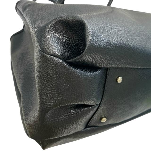 Vivienne Westwood 黒レザートートバッグ Vivienne Westwood Tote Bag Perforated Logo Large Orb