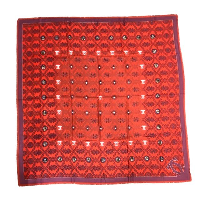 【カルティエ】マストライン パンテール 大判ストール ショール ウール シルク Cartier（カルティエ） マストライン 大判 ストール 2C パンテール