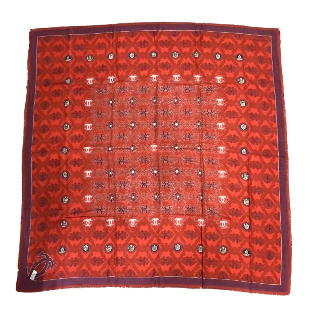 カルティエ ストール シルクウール 大判 Cartier カルティエ マストライン 大判 ストール 2C パンテール