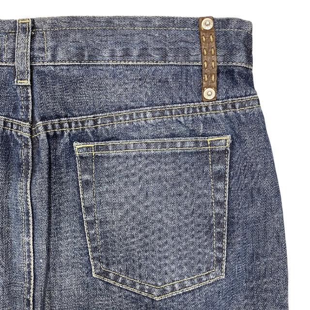 FENDI フェンディ デニム スカート ボトムス ひざ丈スカート バック  