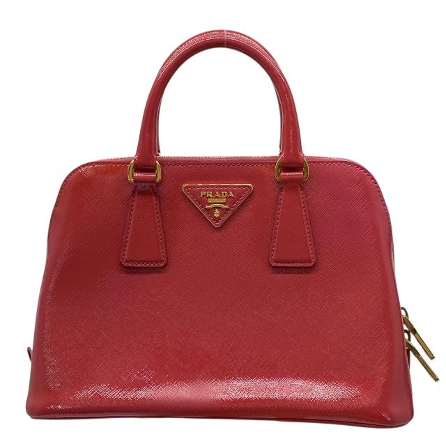 PRADA（プラダ） BL0838 ハンドバッグ トライアングル ロゴ エナメル