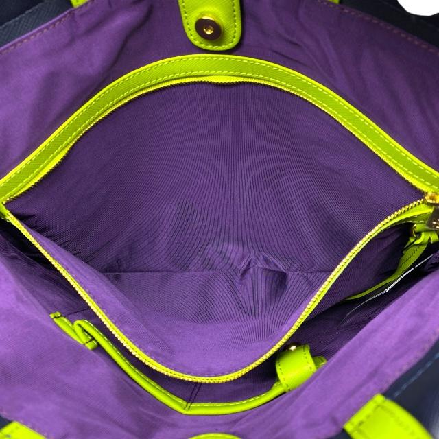 【美品】A.D.M.J エーディーエムジェイ 18SS01027 ハンドバッグ トートバッグ コットン 刺繍 ホワイト ネイビー グリーンの画像
