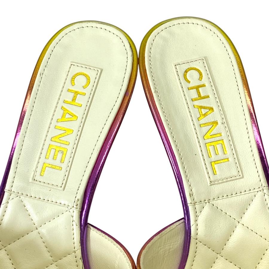 CHANEL（シャネル） ココマーク サンダル ミュール レインボー