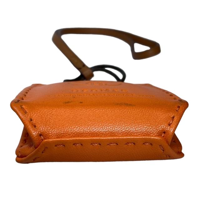 値下げ新品未使用品エルメスバックチャーム　サックオランジュ　キーホルダー 楽天市場】HERMES エルメス ショッパー サックオランジュ カバン