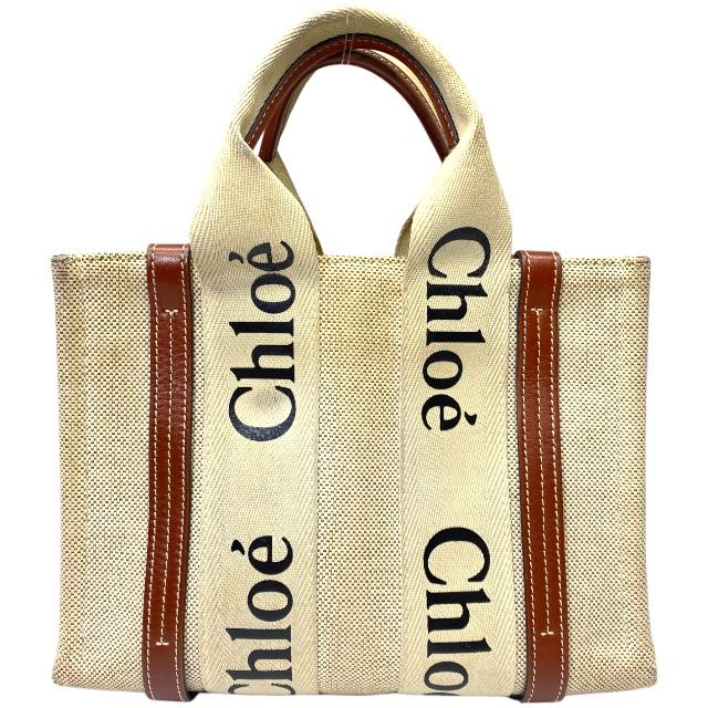 Chloe クロエ ウッディ スモール トートバッグ 2way キャンバス Chloe クロエ 2way Woody ウッディ スモール トートバッグ