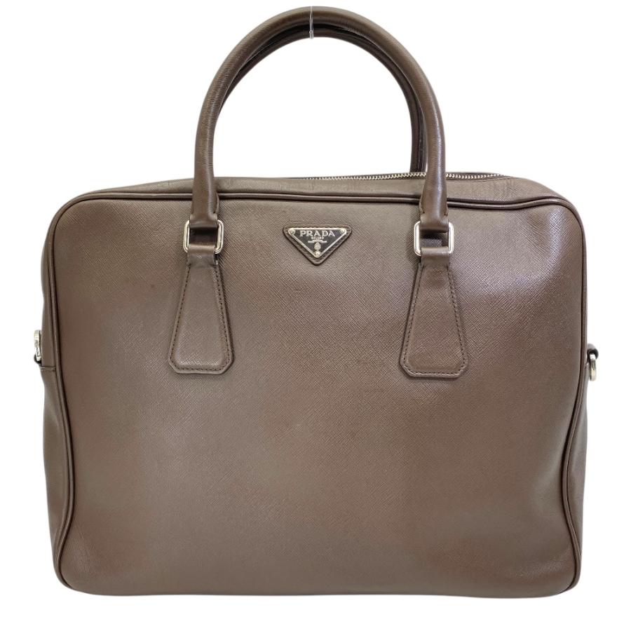 【美品✨】プラダ ビジネスバッグ ブリーフケース サフィアーノ　2way PRADA（プラダ） ビジネスバッグ ブリーフケース ハンドバッグ