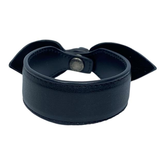 SAINT LAURENT PARIS / レザーブレスレットリボン