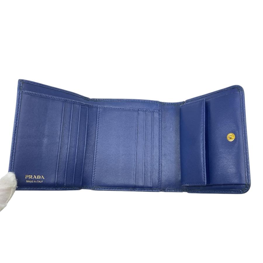 PRADA（プラダ） VITELLO MOVE ヴィッテロムーブ 三つ折り財布 折財布