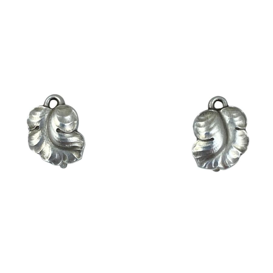 ヴィンテージ　グレープイヤリング Georg Jensen（ジョージ ジェンセン） グレープリーフモチーフ