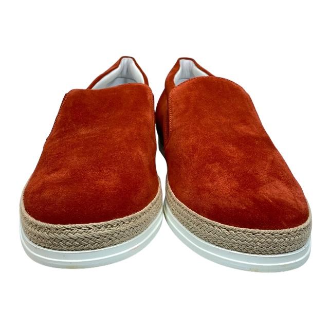 未使用品✨TOD'S　デッキシューズ　TOD'Sロゴ　レザー×スウェード　赤白 TOD'S（トッズ） 【未使用】TODS スリッポン シューズ スニーカー 靴
