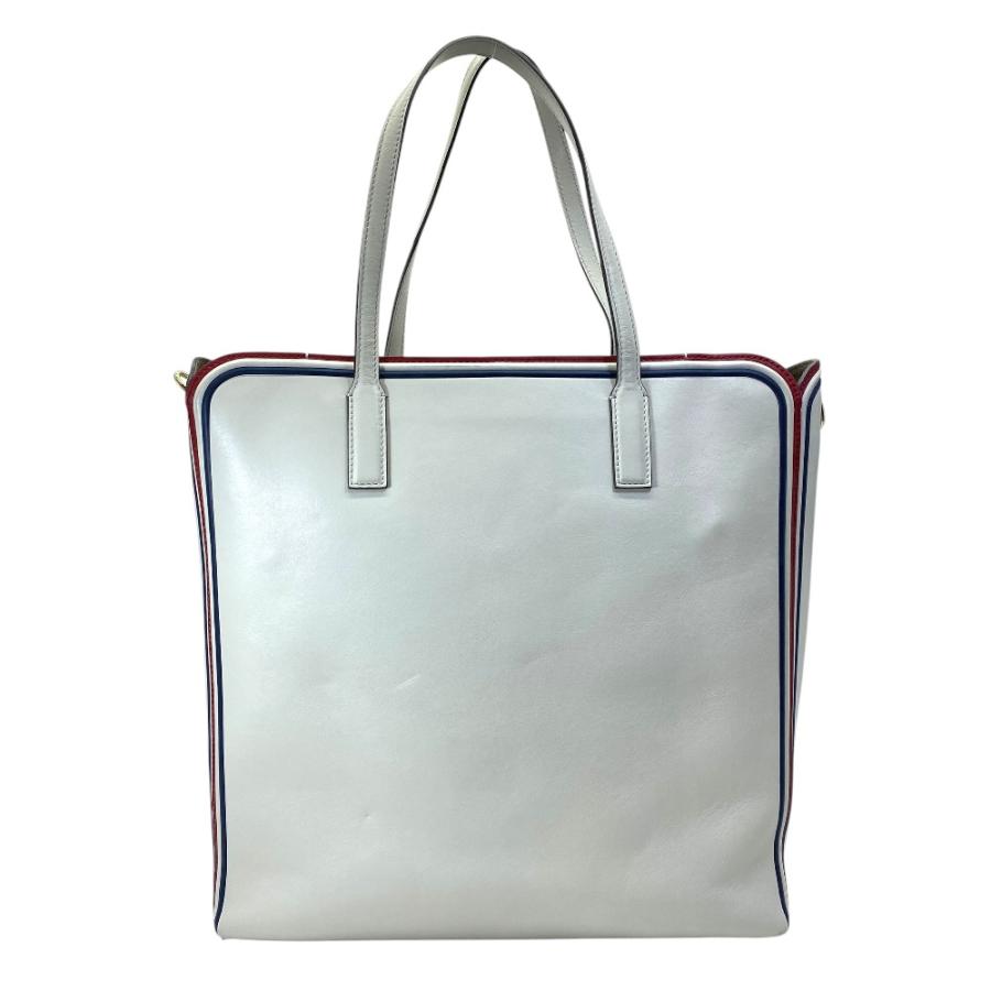 【美品】アニヤハインドマーチ トートバッグ スマイル パンチング レザー ブルー ANYA HINDMARCH（アニヤ・ハインドマーチ） スマイリー パンチング