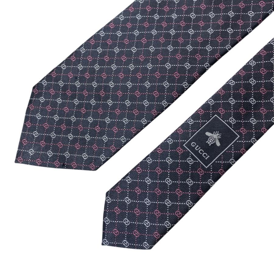 GUCCI（グッチ） 美品 ネクタイ ループタイ レギュラータイ GGロゴ