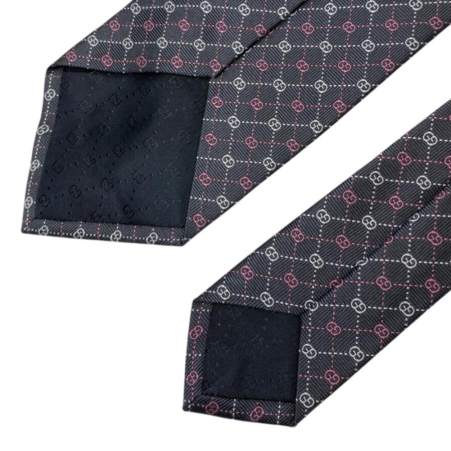 GUCCI（グッチ） 美品 ネクタイ ループタイ レギュラータイ GGロゴ