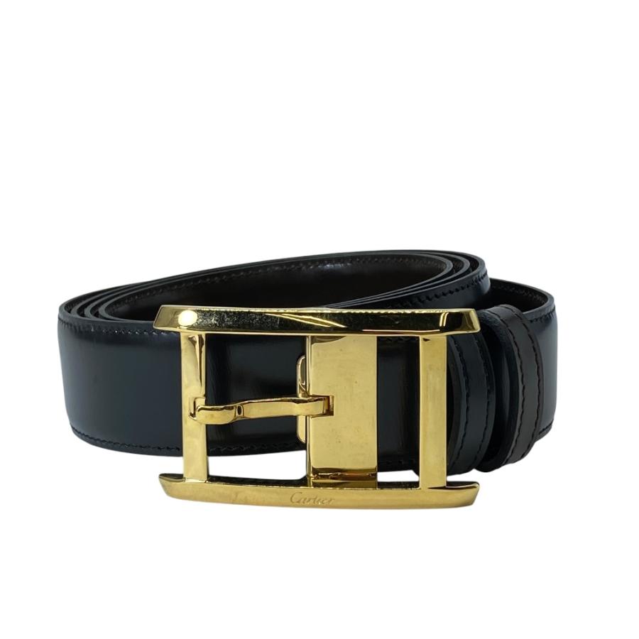 Cartier（カルティエ） タンク ベルト リバーシブル レザー ブラック