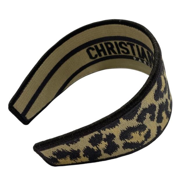 ◇クリスチャンディオール◇レオパード/オブリーク/カチューシャ/ブランド Christian Dior クリスチャンディオール オブリーク