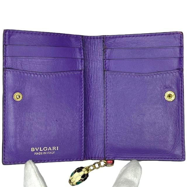 すぐ届く！ 【BVLGARI ブルガリ】 セルペンティ カードホルダー セルペンティ フォーエバー カードホルダー Calf Leather 291853
