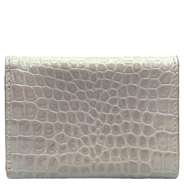 サンローラン パリ 三つ折財布 コンパクトウォレット ロゴ クロコ型押し YSL SAINT LAURENT サンローラン 3つ折り財布 コンパクト クロコ型