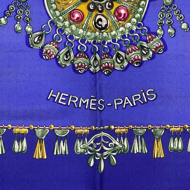 HERMES エルメス PARURES DES SABLES 砂漠のアクセサリー カレ90 大判 