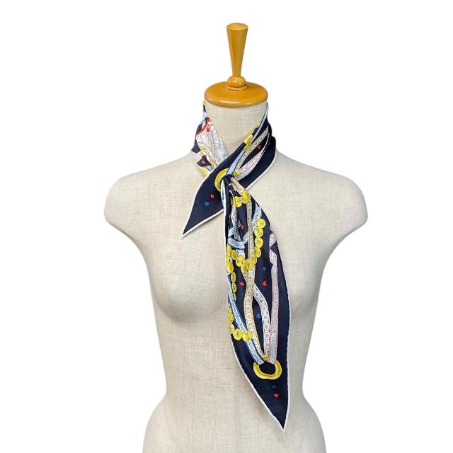 HERMES 【美品】HERMES エルメス スカーフ ロサンジュナノ Dame