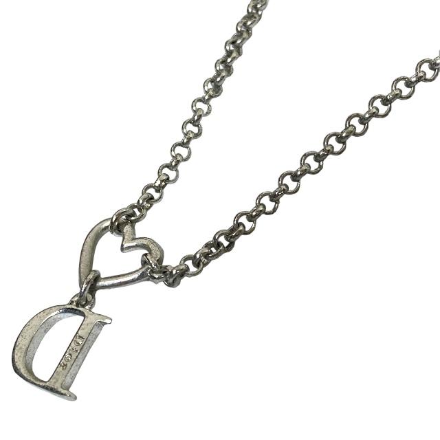 Christian Dior ディオール ハート ネックレス ペンダント Dロゴ