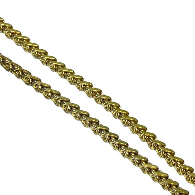 【美品】クリスチャンディオール チェーン ネックレス ペンダント ゴールドカラー Christian Dior ディオール ネックレス ペンダント アクセサリー