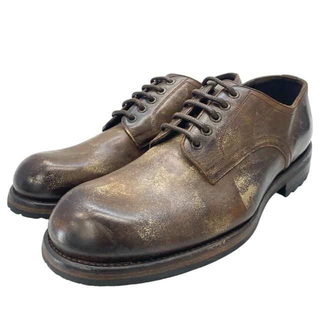 ドルチェ&ガッバーナ ドルガバ CA5836 ローファー ドレスシューズ ヴィンテージ加工 シューズ ブラウン DOLCE&GABBANA  [サイズ9(約28cm)] DOLCE&GABBANA（ドルチェ & ガッバーナ） ドルガバ CA5836 ローファー
