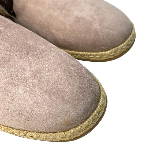 ドルチェ&ガッバーナ ドルガバ A50024 エスパドリーユ スリッポン ローファー スエード DOLCE&GABBANA ピンク系 [サイズ7 1/2(約26.5cm)] DOLCE&GABBANA ドルチェ&ガッバーナ ドルガバ A50024 エスパドリーユ