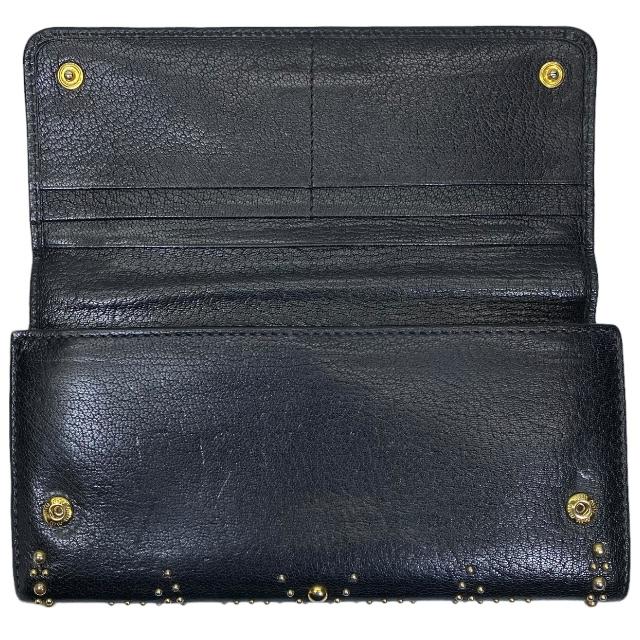 miu miu ブラック 長財布 MIU MIU - 新品 ミュウミュウ MIU MIU 長財布 マテラッセ ブラック 黒