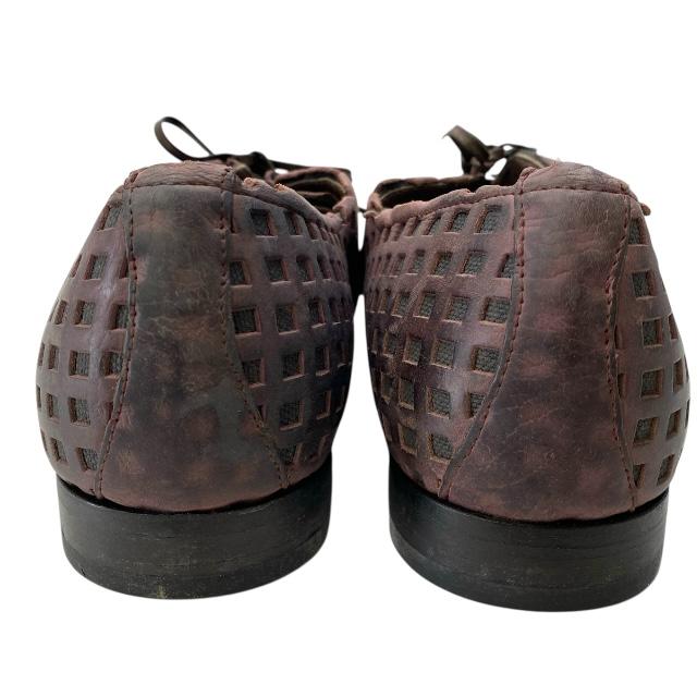 ドルチェ&ガッバーナ 5158 ドルガバ D&G ローファー ドレスシューズ ビジネスシューズ 格子柄 ブラウン系 DOLCE&GABBANA サイズ8(約27cm)] DOLCE&GABBANA（ドルチェ & ガッバーナ） 5158 ドルガバ D&G